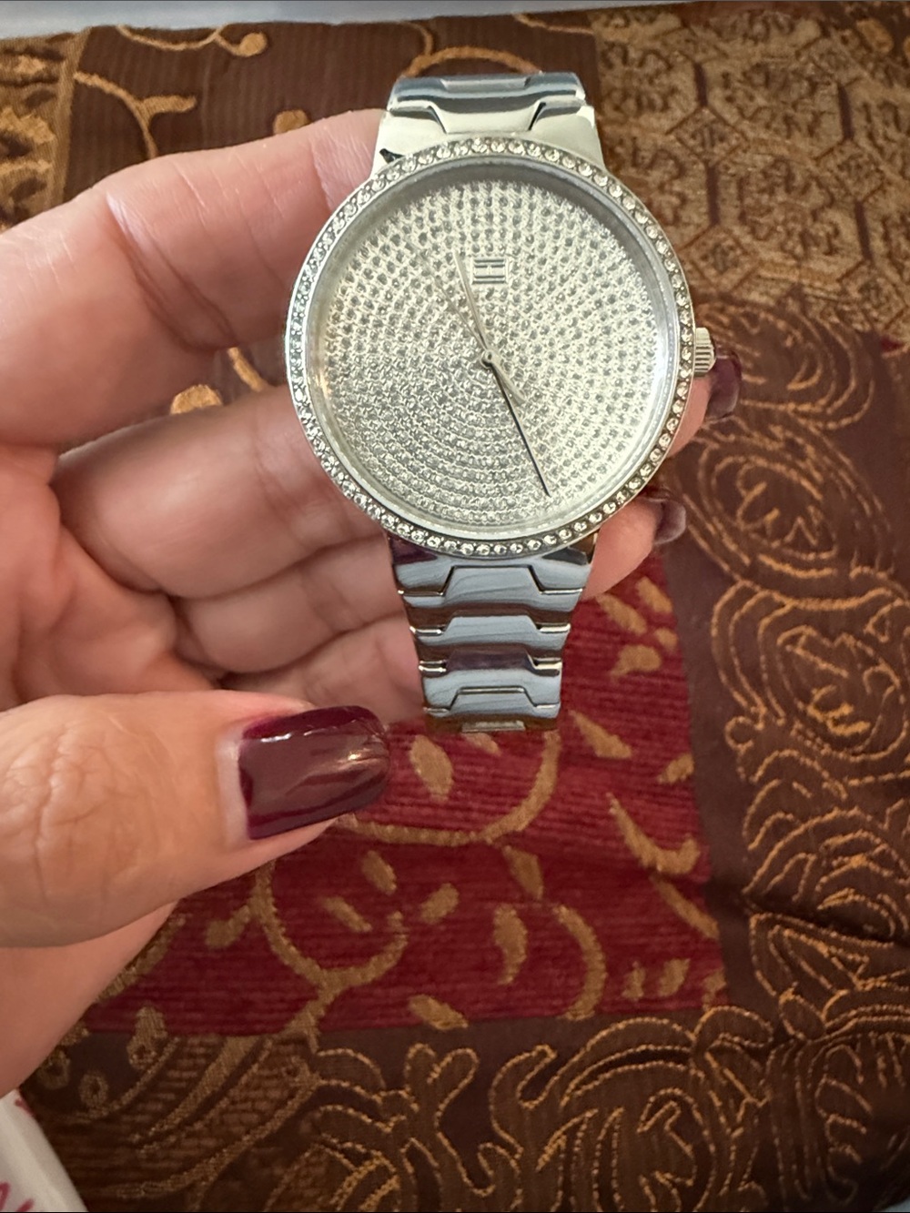 Tommy Hilfiger Stainless Steele Crystal Pavé Women's Bracelet Watch